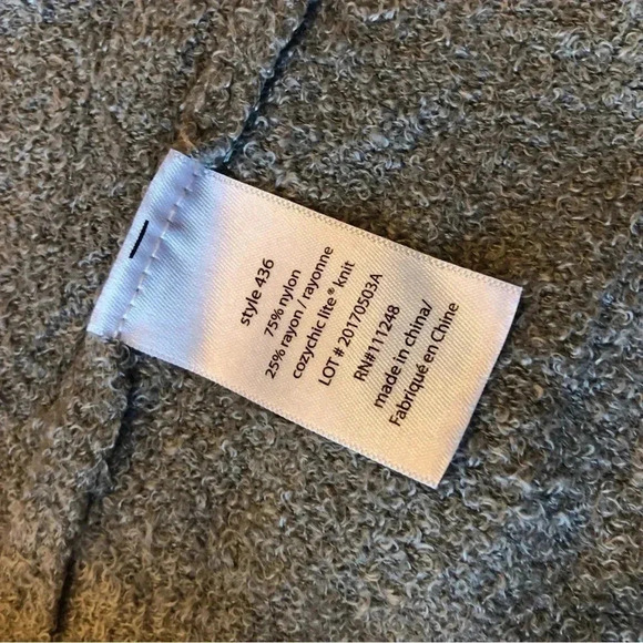 barefoot dreams fuzzy soft drape cardigan sweater ombre size Small - Picture 8 of 9